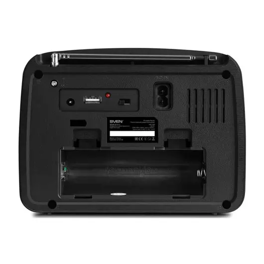 Радиоприёмник SVEN SRP-555, 3 Вт, FM/AM/SW, USB, microSD, встроенная антенна, пластик, черный, SV-017170, фото 3