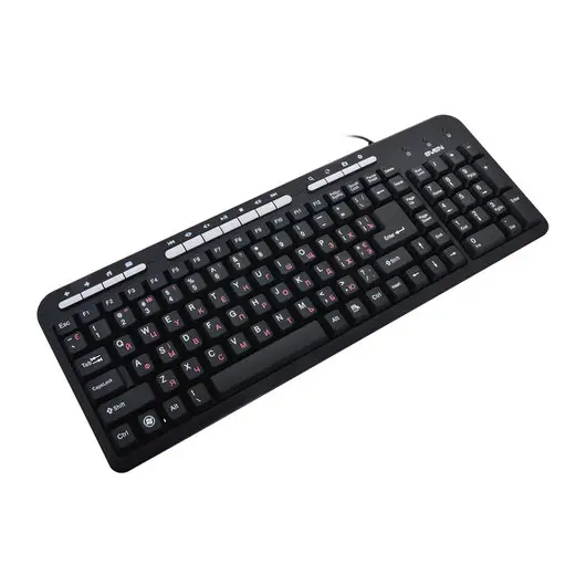 Клавиатура проводная SVEN Standard 309M, USB, 104 клавиши + 15 дополнительных клавиш, мультимедийная, черная, SV-03100309UB, фото 3