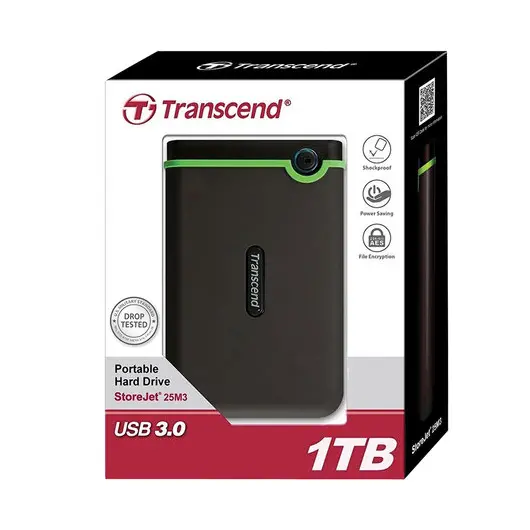 Диск жесткий внешний HDD TRANSCEND StoreJet 25M3S 1TB, 2.5&quot;, USB 3.0, черный, TS1TSJ25M3S, фото 5