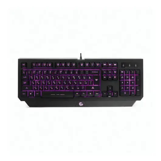 Клавиатура проводная игровая GEMBIRD KB-G300L, USB, 104 клавиши, с подсветкой, черная, фото 4