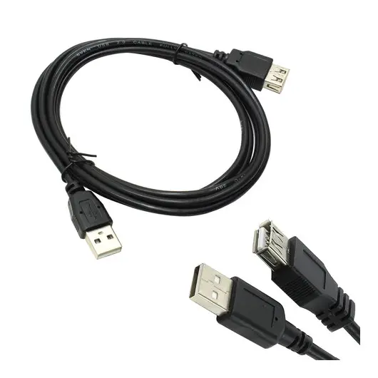 Кабель-удлинитель USB 2.0, 1,8 м SVEN, M-F, 1 фильтр, для подключения периферии, SV-004569, фото 1