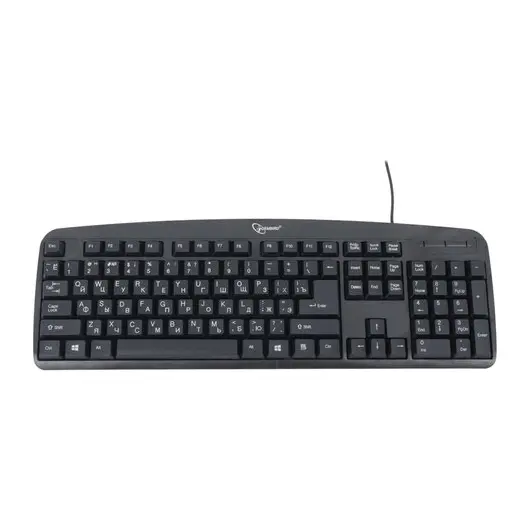 Клавиатура проводная GEMBIRD KB-8350U-BL, USB, 104 клавиши, черная, фото 2