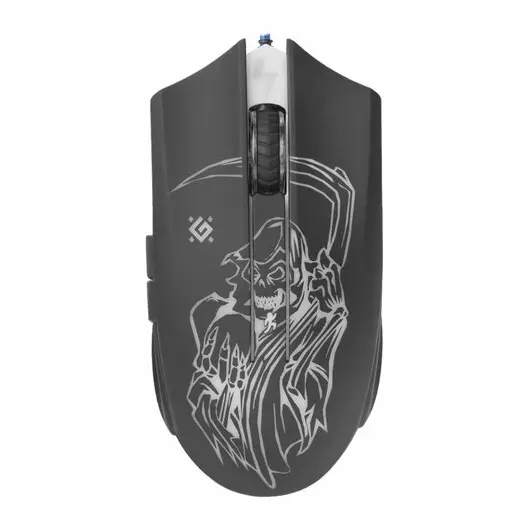 Мышь проводная игровая DEFENDER Ghost GM-190L, USB, 5 кнопок+1 колесо-кнопка, оптическая, черная, 52190, фото 4