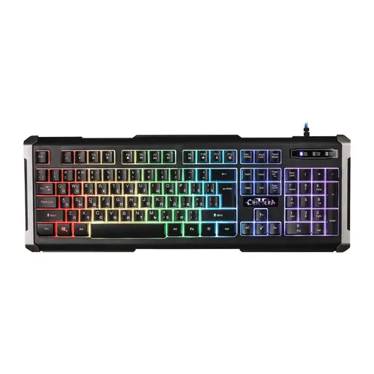 Клавиатура проводная игровая DEFENDER CHIMERA GK-280DL, с подсветкой, USB, 104 клавиши, черная, 45280, фото 1