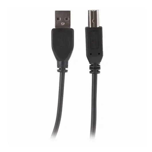 Кабель USB2.0 AM-BM, 1,5м, SONNEN Economy, медь, для подключения периферии, черный, 513118, фото 2