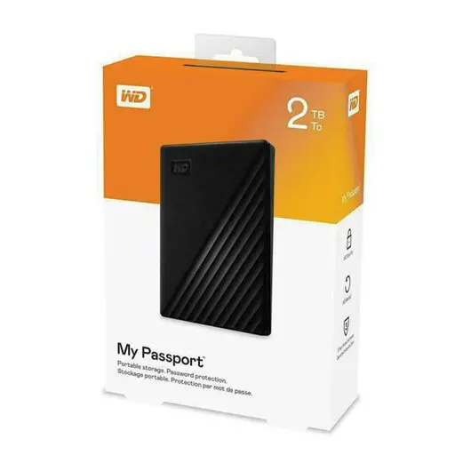 Диск жесткий внешний HDD WESTERN DIGITAL My Passport 2TB 2.5&quot;, USB 3.0, черный, WDBYVG0020BBK-WESN, фото 3
