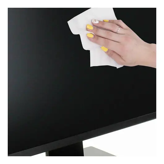 Салфетки для экранов всех типов и пластика BRAUBERG с ароматом ЯБЛОКО, туба 100 шт, влажные, 513286, фото 5