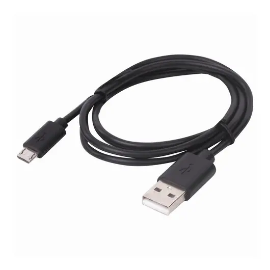 Кабель USB2.0-micro USB, 1м, SONNEN Economy, медь, для передачи данных и зарядки, черный, 513115, фото 1
