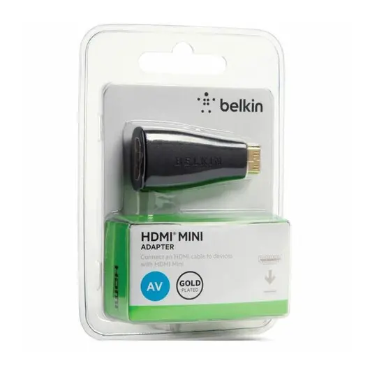 Переходник HDMI-miniHDMI BELKIN, F-M, для передачи цифрового аудио-видео, F3Y042bt, фото 2