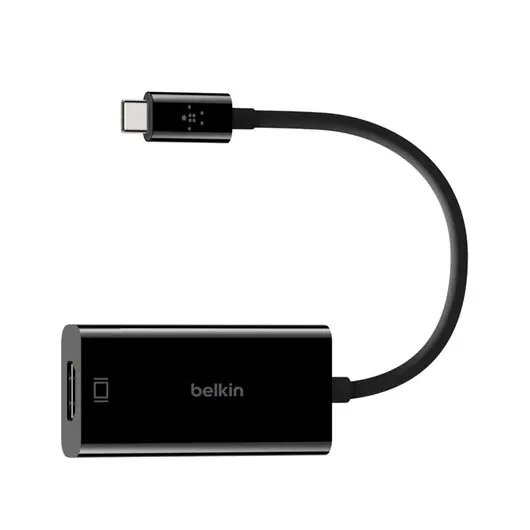 Переходник Type-C-HDMI 0,15м BELKIN, для передачи цифрового аудио-видео, черный, F2CU038btBLK, фото 2