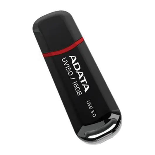 Флэш-диск 16 GB A-DATA UV150 USB 3.0, черный, AUV150-16G-RBK, фото 2