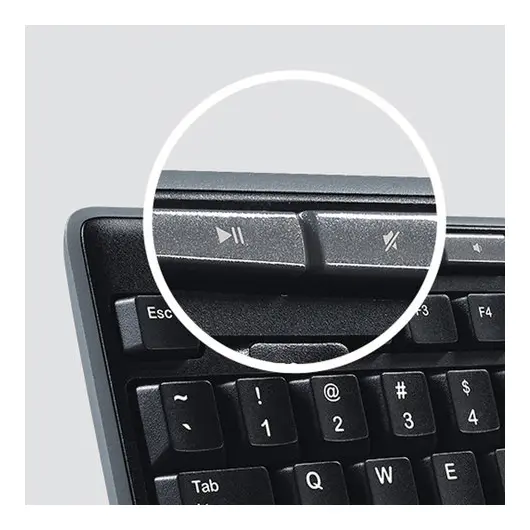 Клавиатура проводная LOGITECH K200, 112 клавиш + 8 дополнительных клавиш, USB, чёрная, 920-008814, фото 3