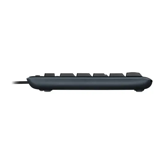 Клавиатура проводная LOGITECH K200, 112 клавиш + 8 дополнительных клавиш, USB, чёрная, 920-008814, фото 7