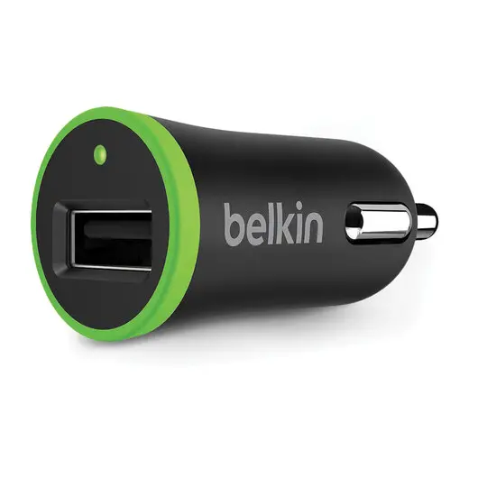 Зарядное устройство автомобильное BELKIN, кабель microUSB 1,2 м, выходной ток 1 A, черный, F8M711bt04-BLK, фото 3