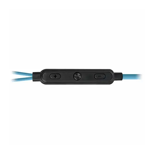 Наушники с микрофоном (гарнитура) вкладыши DEFENDER OutFit W770, проводные,1,5 м, черныйе с голубым, 63771, фото 3