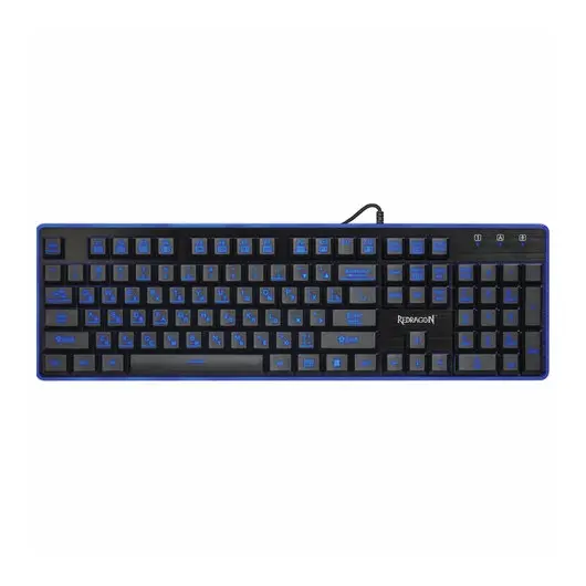 Клавиатура проводная игровая REDRAGON Dyaus, USB, 104 клавиши, с подсветкой, черная, 75076, фото 8