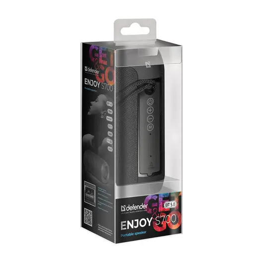 Колонка портативная DEFENDER Enjoy S700, 1.0, 10Вт,Bluetooth,FM-тюнер,USB,microUSB,micro SD, черная, 65701 , фото 5