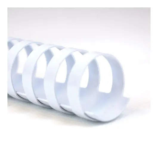 Пружины пластиковые для переплета GBC, комплект 100 шт., 10 мм, на 46-65 л., белые, 4028195/4401949, фото 3