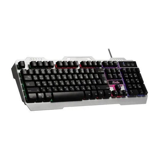 Клавиатура проводная игровая DEFENDER Metal Hunter GK-140L, USB, 104 клавиши, с подсветкой, белая, 45140, фото 5