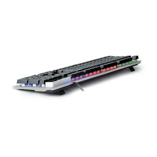 Клавиатура проводная игровая DEFENDER Metal Hunter GK-140L, USB, 104 клавиши, с подсветкой, белая, 45140, фото 4