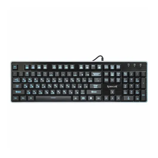 Клавиатура проводная игровая REDRAGON Dyaus, USB, 104 клавиши, с подсветкой, черная, 75076, фото 7