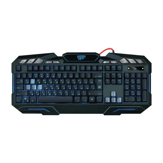 Клавиатура проводная игровая DEFENDER Doom Keeper GK-100DL, USB, 114 клавиш, с подсветкой, черная, 45100, фото 2