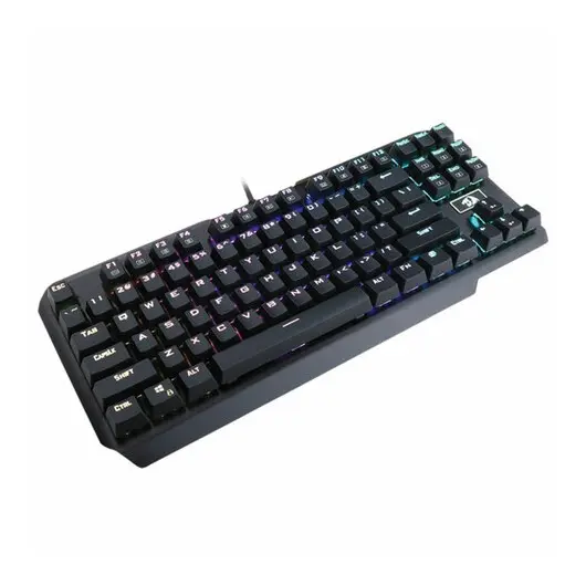 Клавиатура проводная REDRAGON Usas, USB, 87 клавиш, с подсветкой, черная, 74674, фото 4