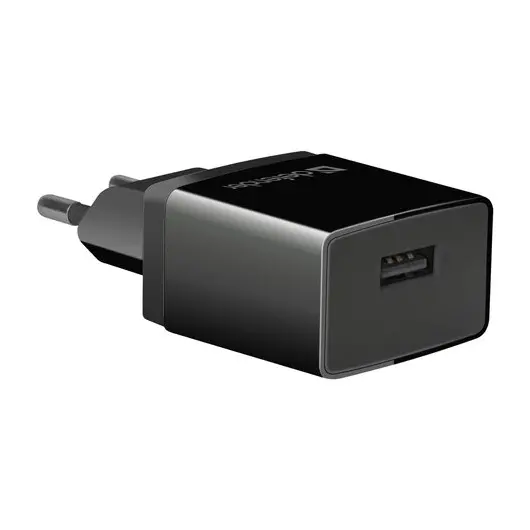 Зарядное устройство сетевое (220 В) DEFENDER EPA-10, 1 порт USB, выходной ток 2,1 А, черное, 83572, фото 2