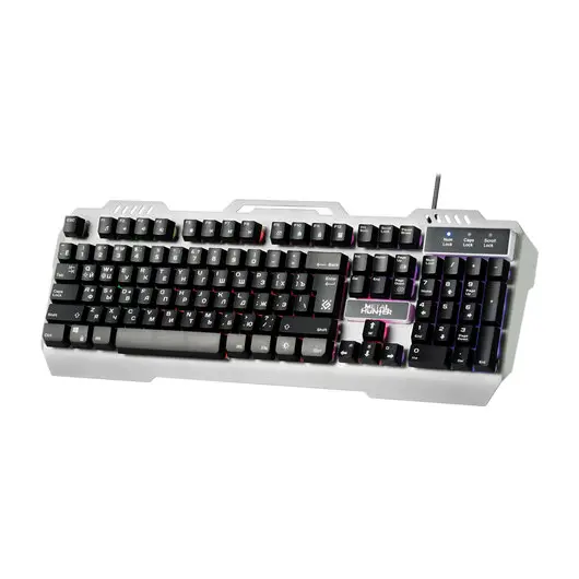 Клавиатура проводная игровая DEFENDER Metal Hunter GK-140L, USB, 104 клавиши, с подсветкой, белая, 45140, фото 2