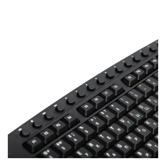 Клавиатура проводная DEFENDER Focus HB-470, USB, 104 клавиши+19 доп. клавиш, черная, 45470, фото 6