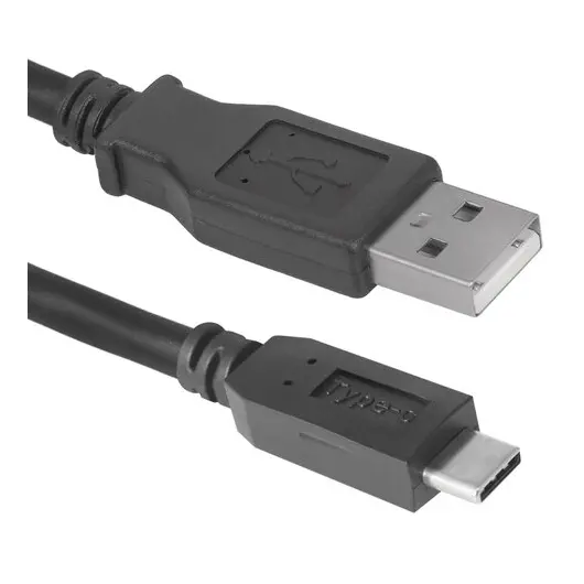 Зарядное устройство сетевое (220 В) DEFENDER UPC-13, кабель Type-C, 1 порт USB,вых. ток 2,1 А,черное, 83559, фото 5