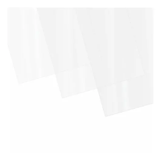 Обложки пластиковые для переплета, А4, КОМПЛЕКТ 100 шт., 150 мкм, прозрачные, BRAUBERG, 530825, фото 3