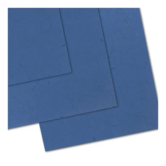 Обложки картонные для переплета, А4, КОМПЛЕКТ 100 шт., тиснение под кожу, 230 г/м2, синие, BRAUBERG, 530836, фото 3
