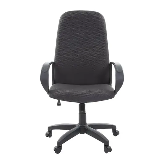 Кресло офисное СН 279, высокая спинка, с подлокотниками, черное-серое, 1138104, фото 3