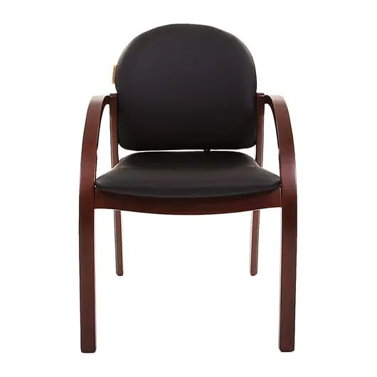 Кресло для приемных и переговорных CH-659, экокожа, черное матовое, 6066646, фото 3