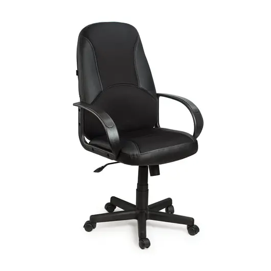 Кресло офисное BRABIX &quot;City EX-512&quot;, кожзаменитель черный, ткань черная, TW, 531407, фото 3