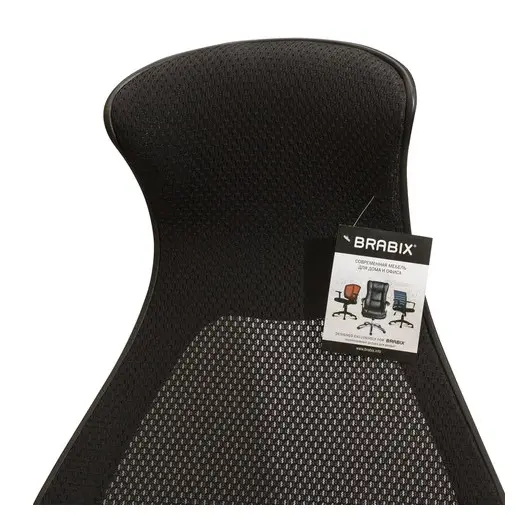 Кресло офисное BRABIX PREMIUM &quot;Genesis EX-517&quot;, пластик черный, ткань/экокожа/сетка черная, 531574, фото 9