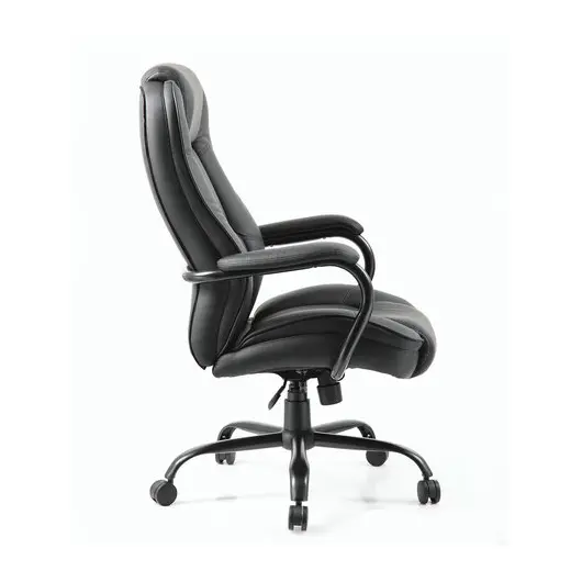 Кресло офисное BRABIX PREMIUM &quot;Heavy Duty HD-002&quot;, усиленное, НАГРУЗКА до 200 кг, экокожа, 531829, фото 2