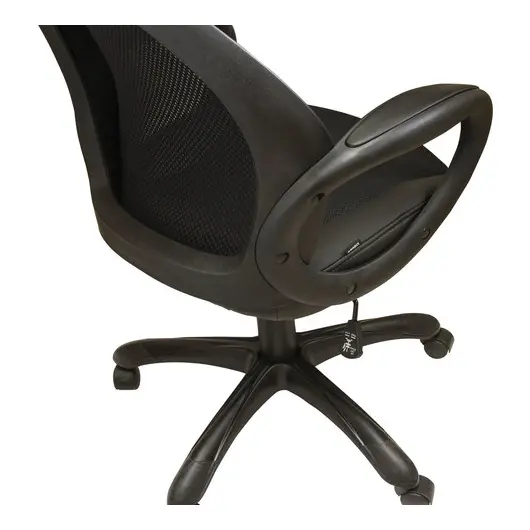 Кресло офисное BRABIX PREMIUM &quot;Genesis EX-517&quot;, пластик черный, ткань/экокожа/сетка черная, 531574, фото 6