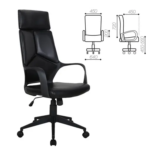 Кресло офисное BRABIX PREMIUM &quot;Prime EX-515&quot;, экокожа, черное, 531569, фото 1