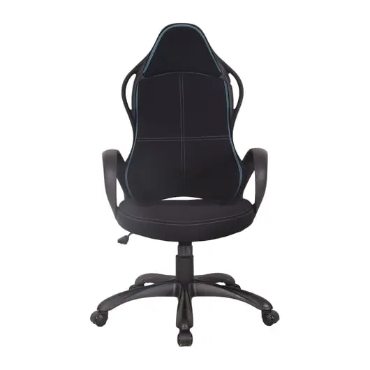 Кресло офисное BRABIX PREMIUM &quot;Force EX-516&quot;, ткань, черное/вставки синие, 531572, фото 3