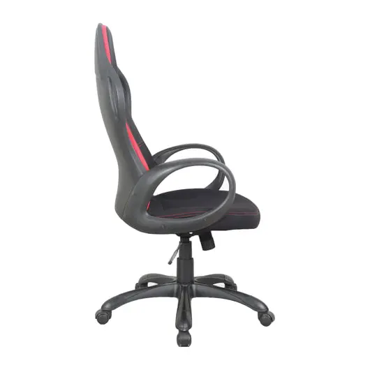 Кресло офисное BRABIX PREMIUM &quot;Force EX-516&quot;, ткань, черное/вставки красные, 531571, фото 2