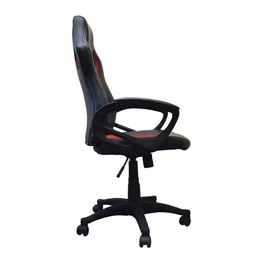 Кресло офисное BRABIX &quot;Rider EX-544&quot;, экокожа черная/ткань красная, 531583, фото 2