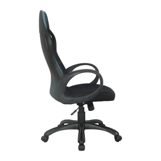 Кресло офисное BRABIX PREMIUM &quot;Force EX-516&quot;, ткань, черное/вставки синие, 531572, фото 2