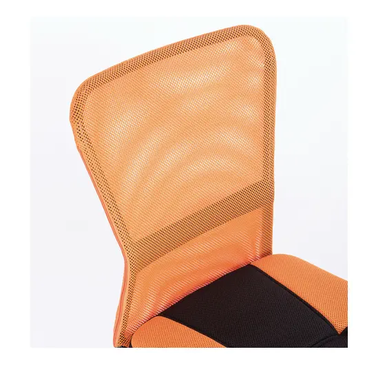 Кресло компактное BRABIX &quot;Smart MG-313&quot;, без подлокотников, комбинированное, черное/оранжевое, 531844, фото 5