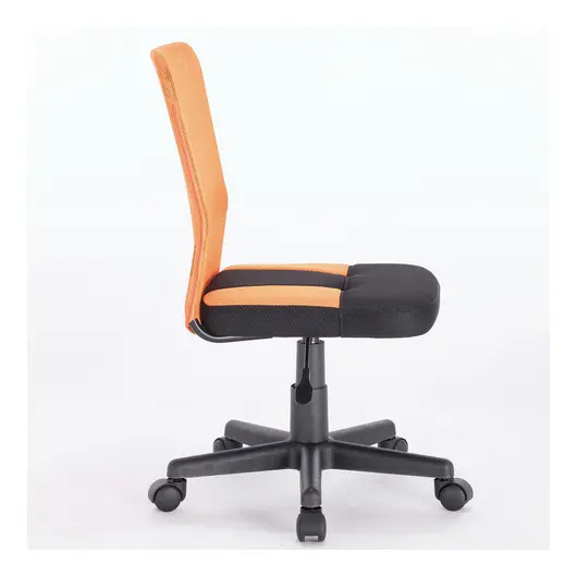 Кресло компактное BRABIX &quot;Smart MG-313&quot;, без подлокотников, комбинированное, черное/оранжевое, 531844, фото 2