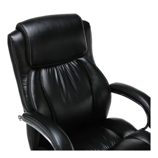 Кресло офисное BRABIX PREMIUM &quot;Status HD-003&quot;, нагрузка до 250 кг, рециклированная кожа, хром, черное, 531821, фото 6