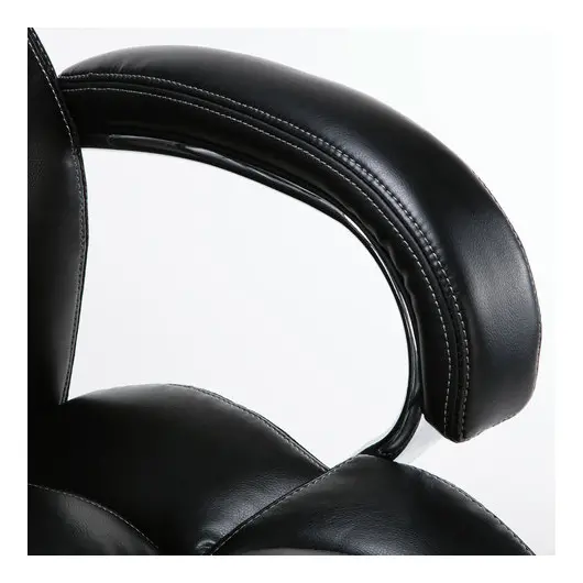 Кресло офисное BRABIX PREMIUM &quot;Status HD-003&quot;, нагрузка до 250 кг, рециклированная кожа, хром, черное, 531821, фото 10