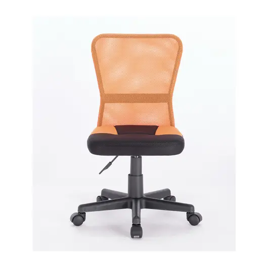 Кресло компактное BRABIX &quot;Smart MG-313&quot;, без подлокотников, комбинированное, черное/оранжевое, 531844, фото 3