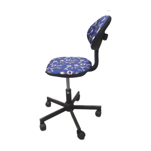 Кресло детское КР09Л, без подлокотников, синее с рисунком, КР01.00.09Л-111, фото 3